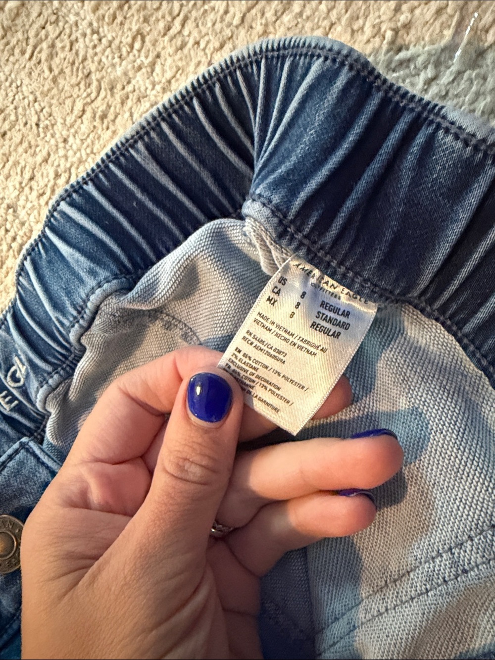 American Eagle Outfitters Light Blue Women's Jeggings - Picture 3 of 3